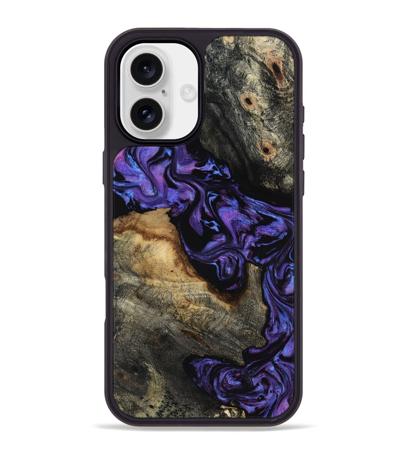 iPhone 16 Plus Wood Phone Case - Maira (Purple, 817653)