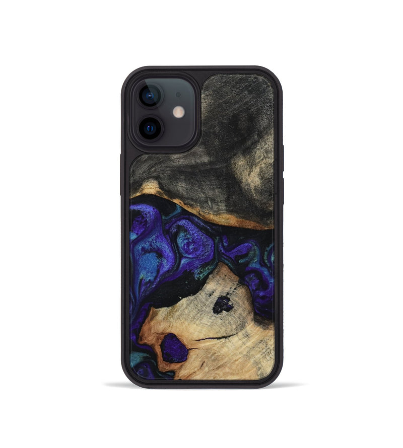 iPhone 12 mini Wood Phone Case - Eris (Purple, 817654)