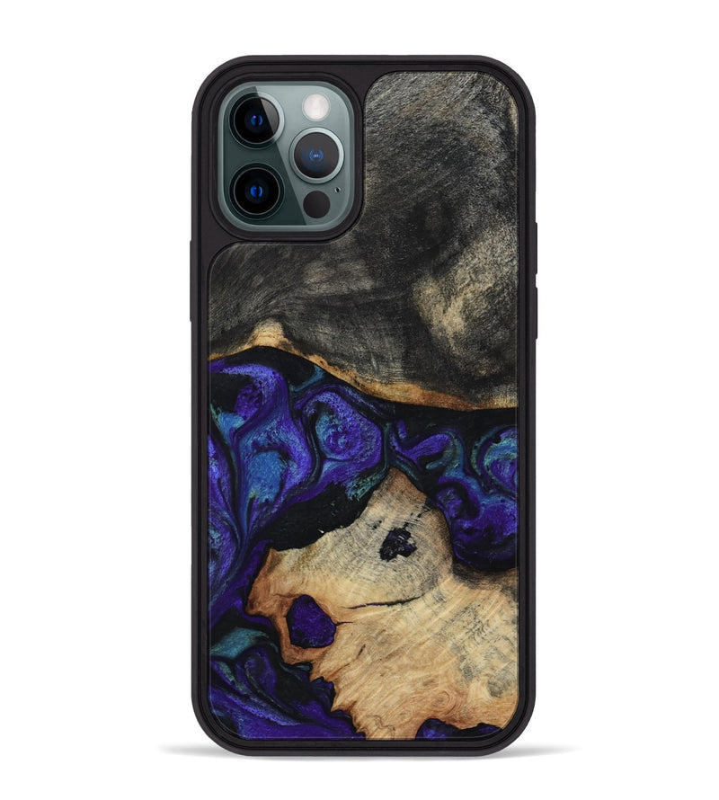 iPhone 12 Pro Max Wood Phone Case - Eris (Purple, 817654)