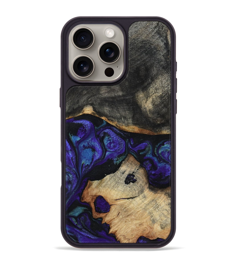 iPhone 16 Pro Max Wood Phone Case - Eris (Purple, 817654)