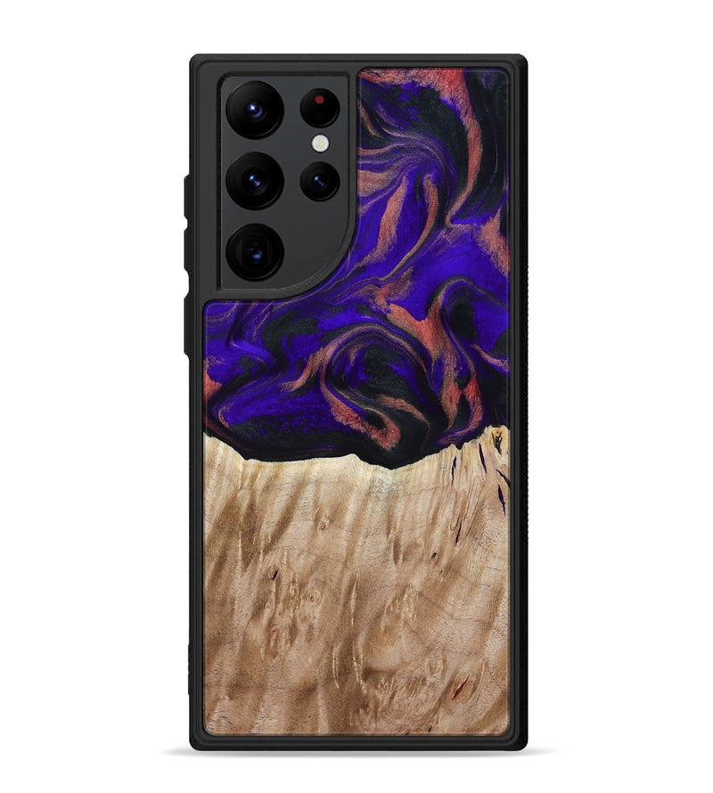 Galaxy S22 Ultra Wood Phone Case - Marques (Purple, 817655)