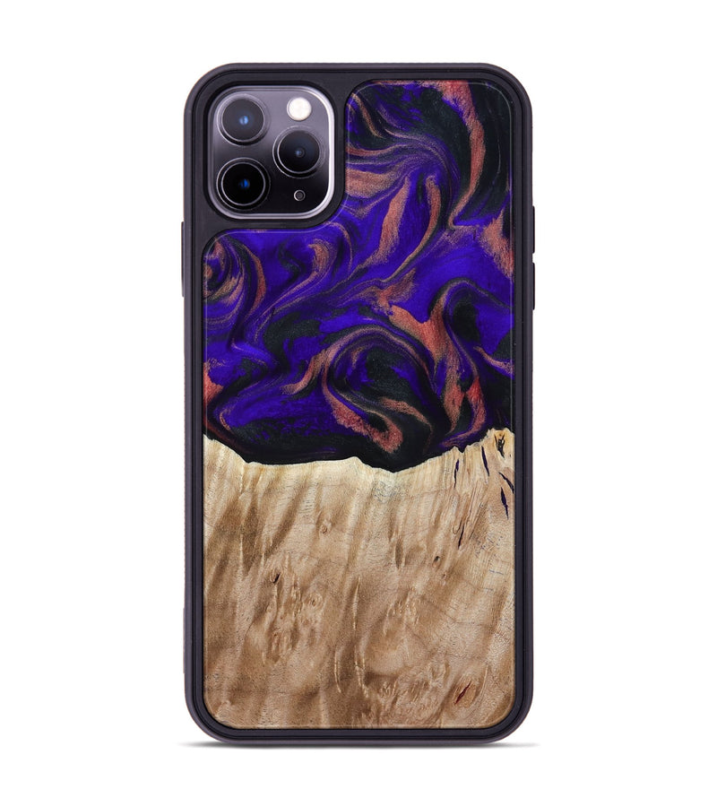 iPhone 11 Pro Max Wood Phone Case - Marques (Purple, 817655)