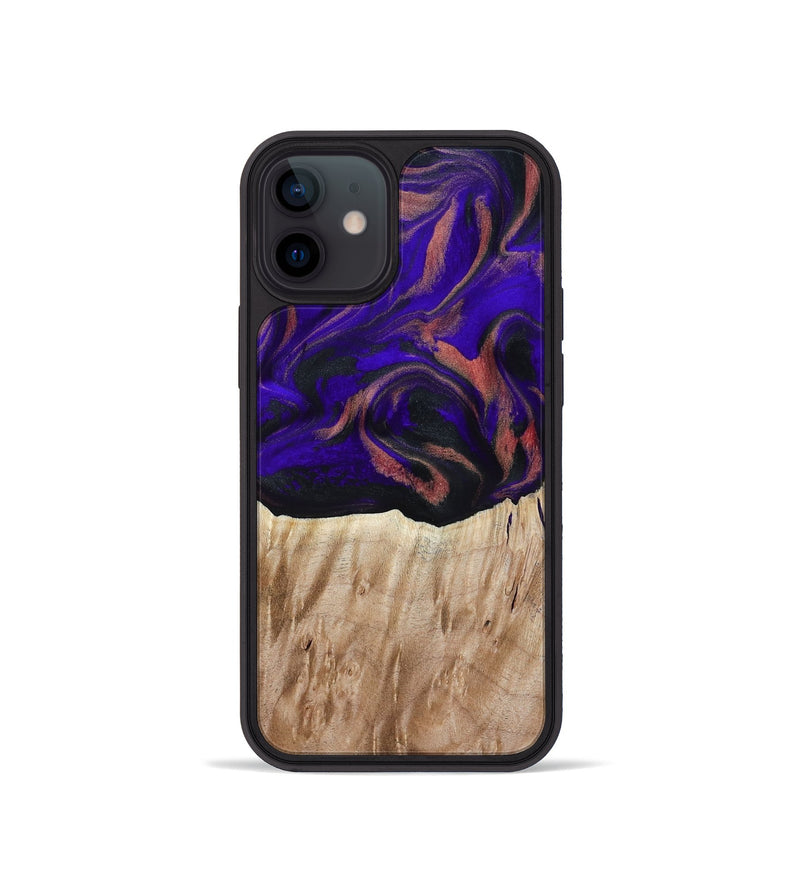iPhone 12 mini Wood Phone Case - Marques (Purple, 817655)