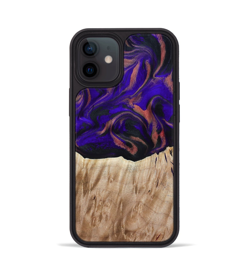 iPhone 12 Wood Phone Case - Marques (Purple, 817655)