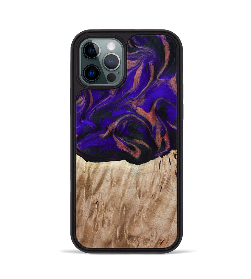 iPhone 12 Pro Wood Phone Case - Marques (Purple, 817655)