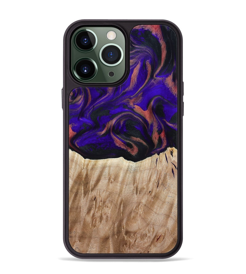 iPhone 13 Pro Max Wood Phone Case - Marques (Purple, 817655)