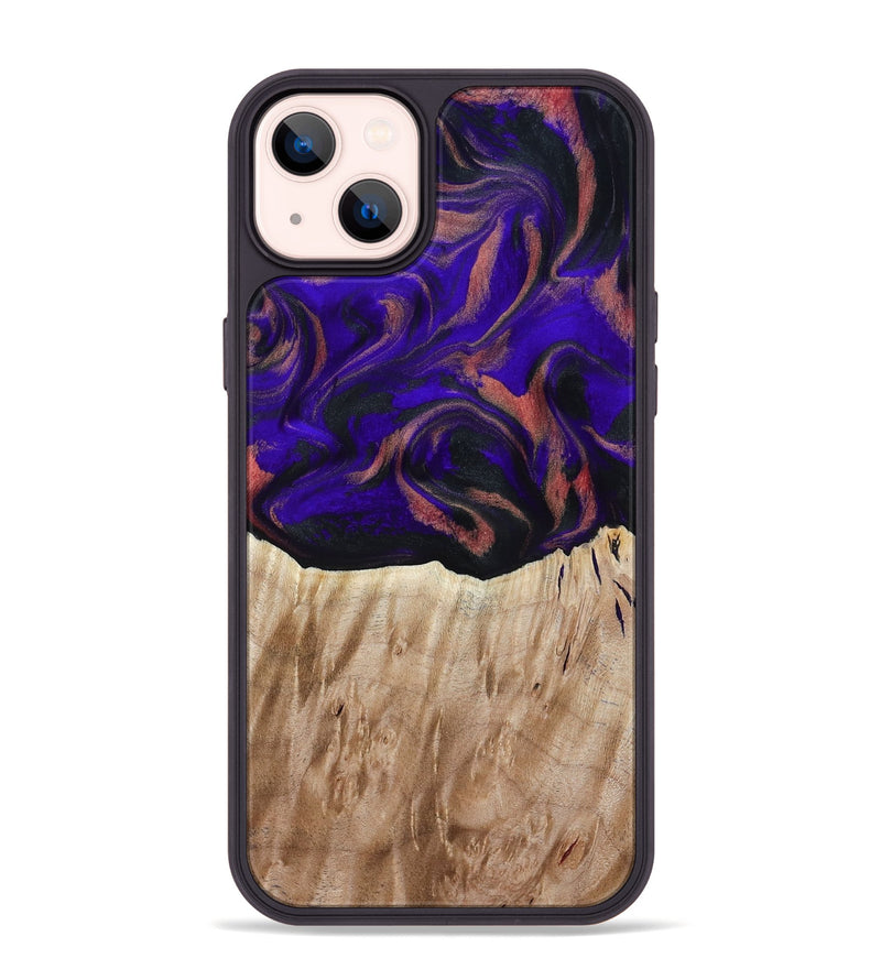 iPhone 14 Plus Wood Phone Case - Marques (Purple, 817655)