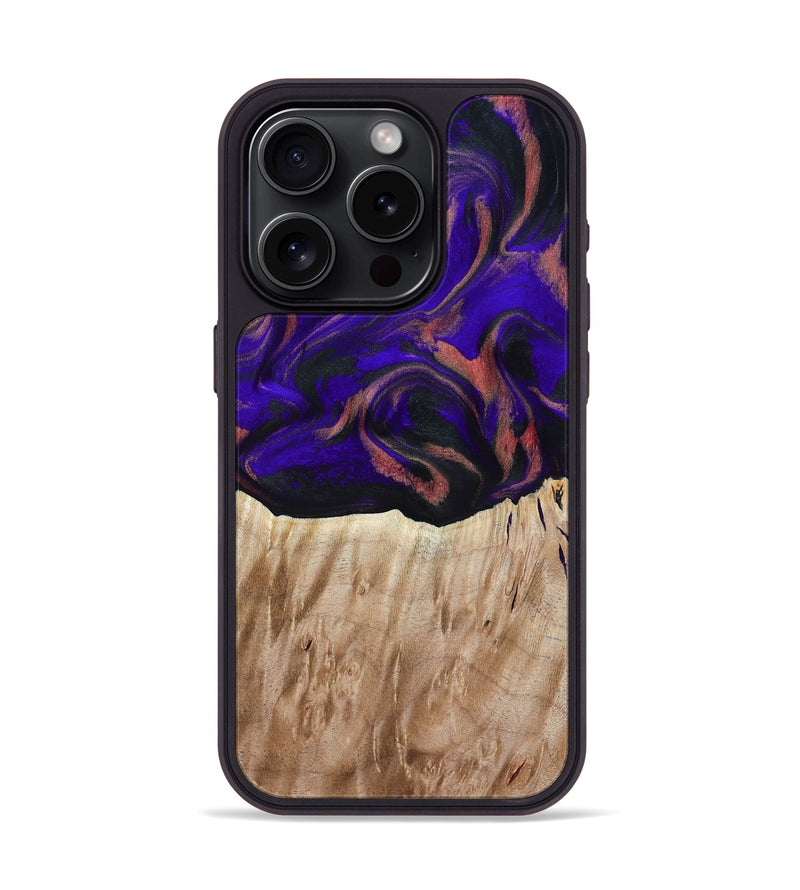 iPhone 15 Pro Wood Phone Case - Marques (Purple, 817655)