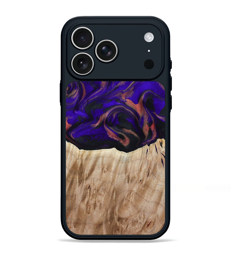 iPhone 17 Pro Max Wood Phone Case - Marques (Purple, 817655)