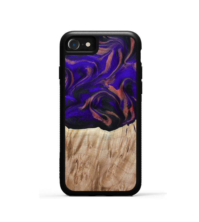 iPhone SE Wood Phone Case - Marques (Purple, 817655)