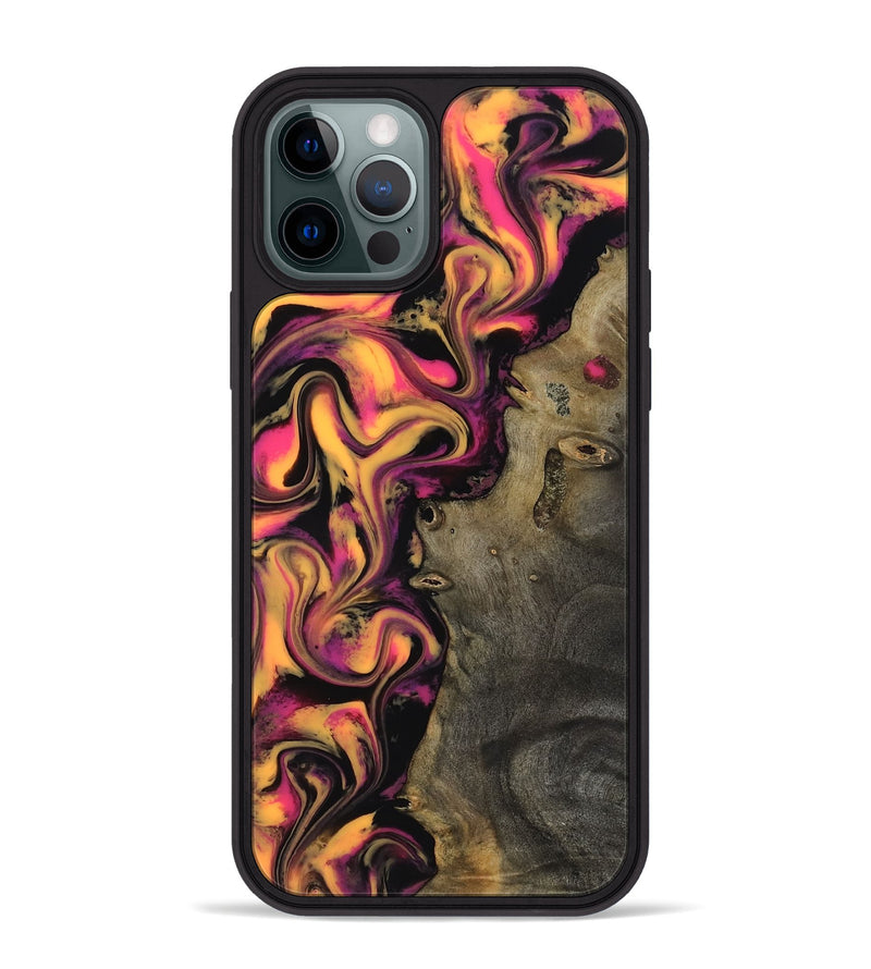 iPhone 12 Pro Max Wood Phone Case - Jadyn (Neon, 817656)