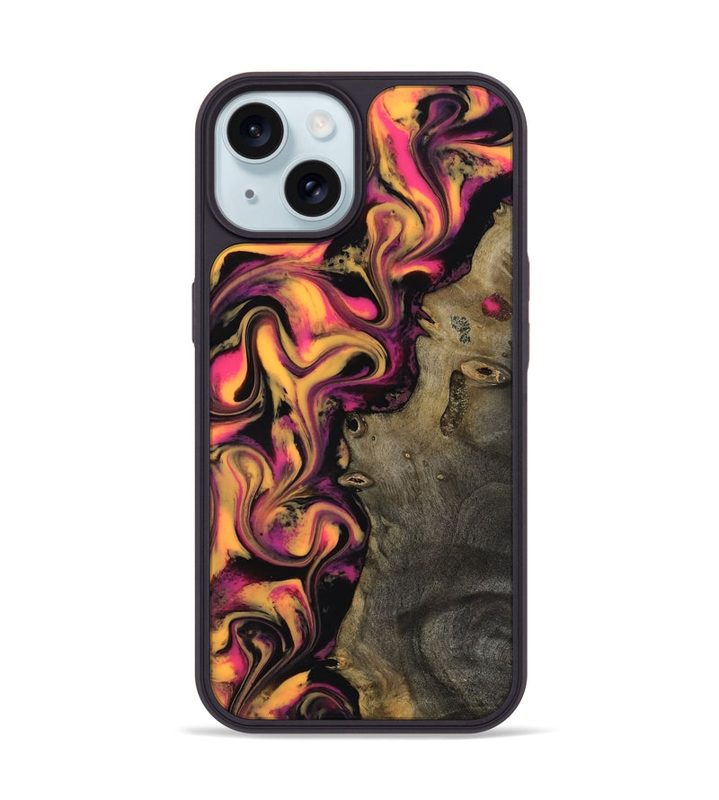 iPhone 15 Wood Phone Case - Jadyn (Neon, 817656)