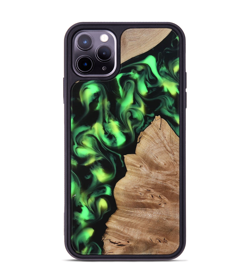 iPhone 11 Pro Max Wood Phone Case - Sherry (Neon, 817657)