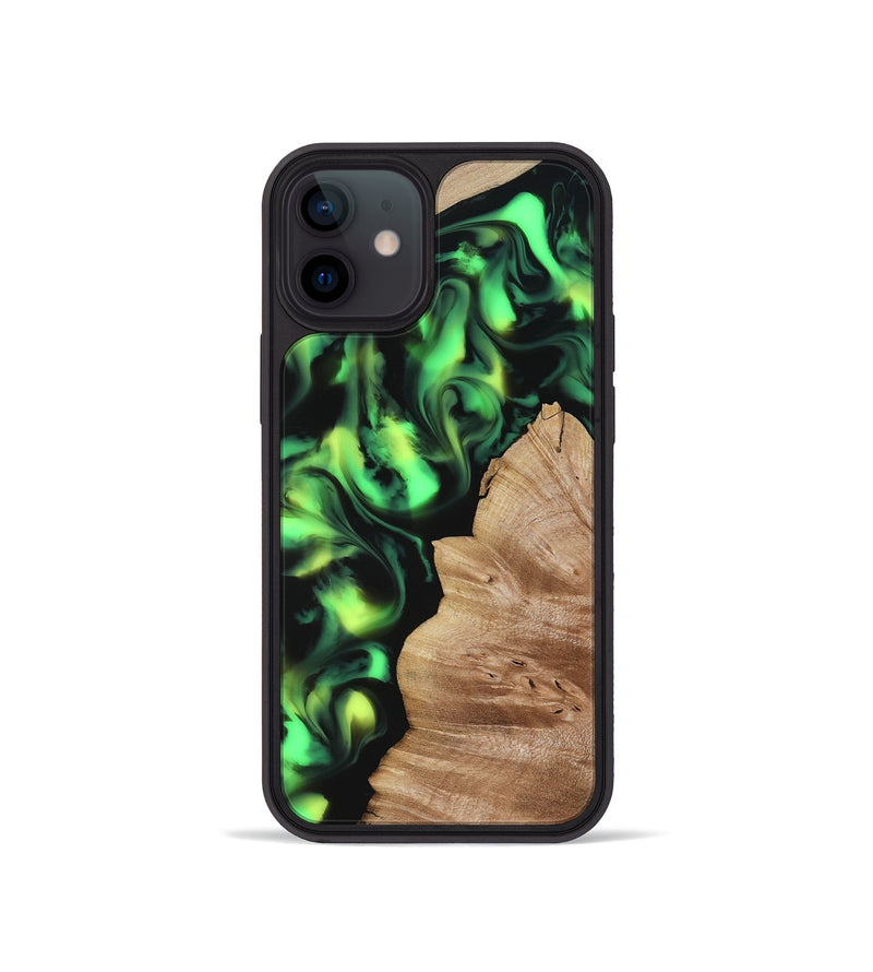 iPhone 12 mini Wood Phone Case - Sherry (Neon, 817657)