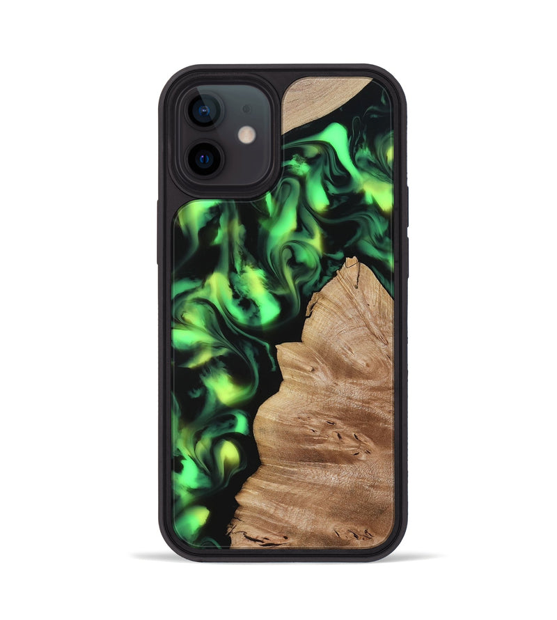 iPhone 12 Wood Phone Case - Sherry (Neon, 817657)