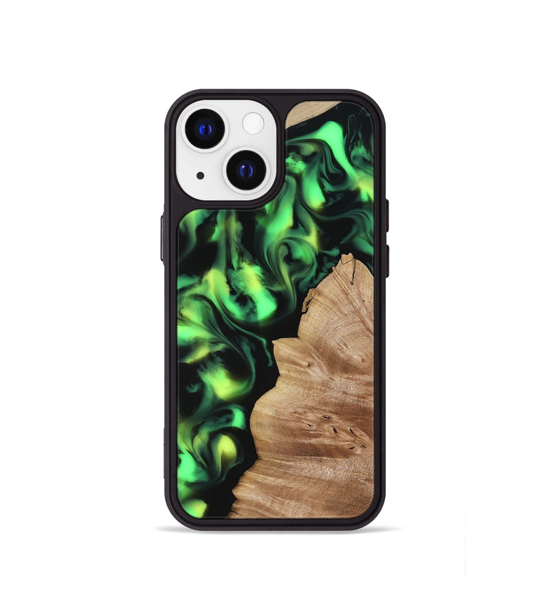 iPhone 13 mini Wood Phone Case - Sherry (Neon, 817657)