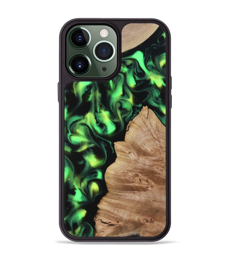iPhone 13 Pro Max Wood Phone Case - Sherry (Neon, 817657)