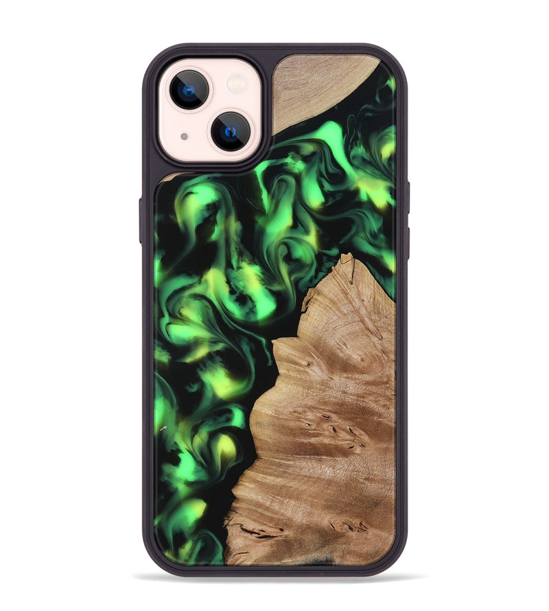 iPhone 14 Plus Wood Phone Case - Sherry (Neon, 817657)