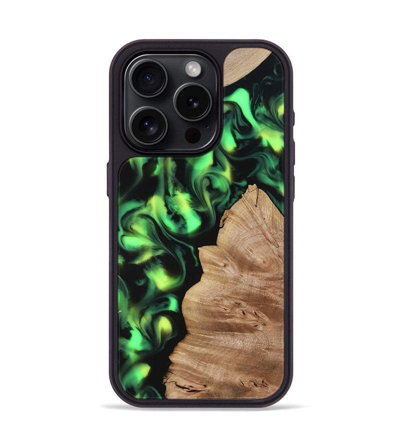 iPhone 15 Pro Wood Phone Case - Sherry (Neon, 817657)