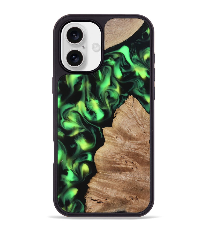 iPhone 16 Plus Wood Phone Case - Sherry (Neon, 817657)
