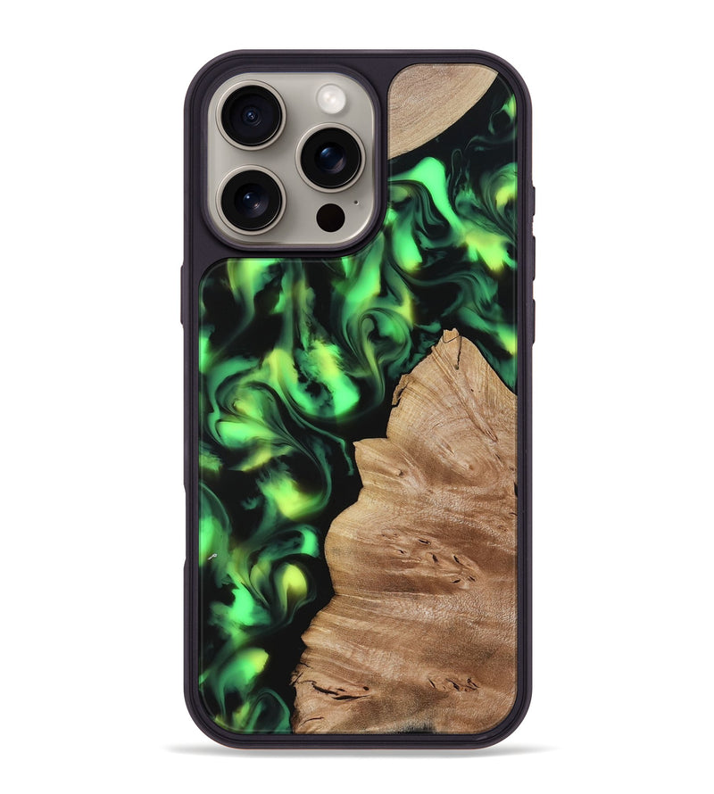 iPhone 16 Pro Max Wood Phone Case - Sherry (Neon, 817657)