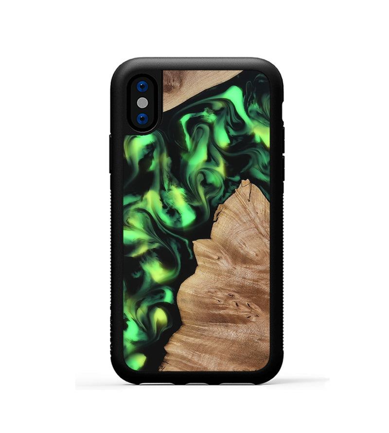 iPhone Xs Wood Phone Case - Sherry (Neon, 817657)