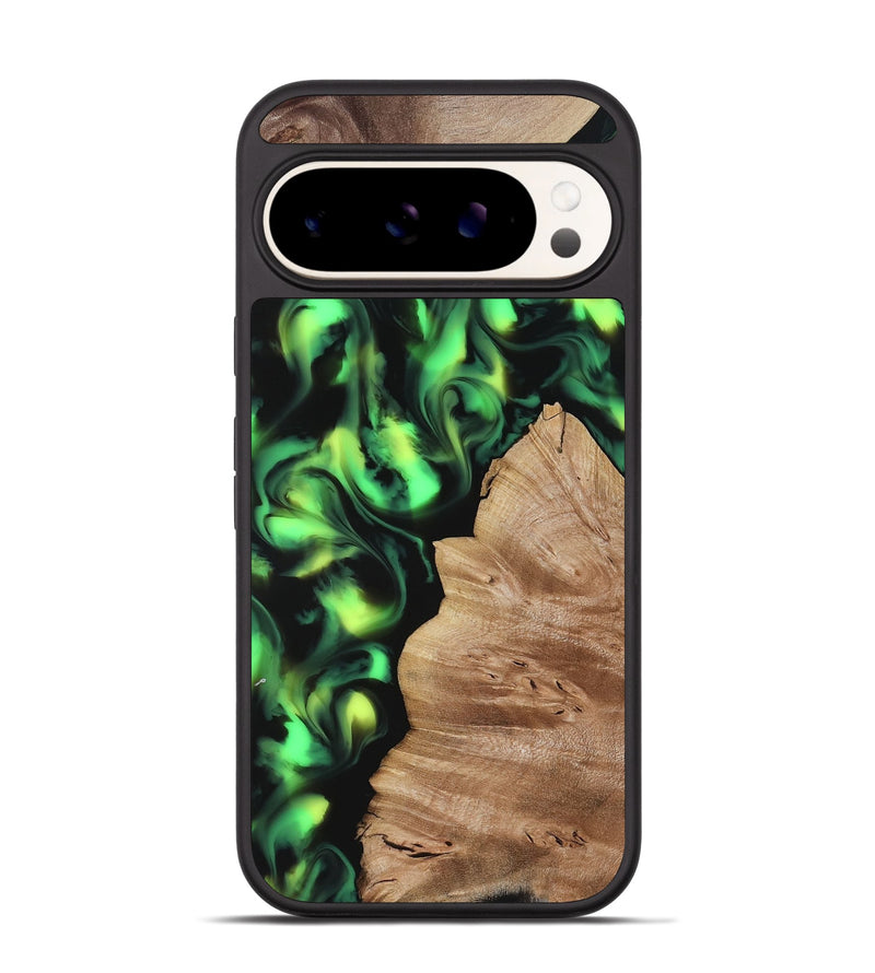 Pixel 9 Wood Phone Case - Sherry (Neon, 817657)