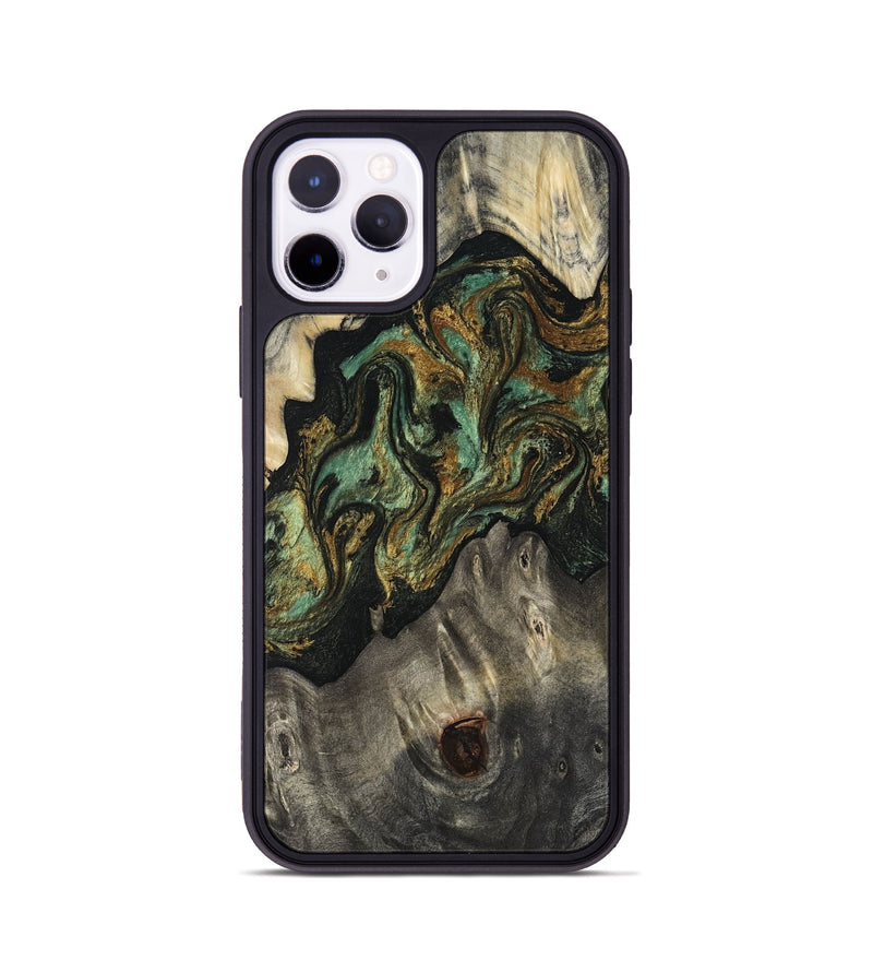iPhone 11 Pro Wood Phone Case - Rowen (Green, 817658)
