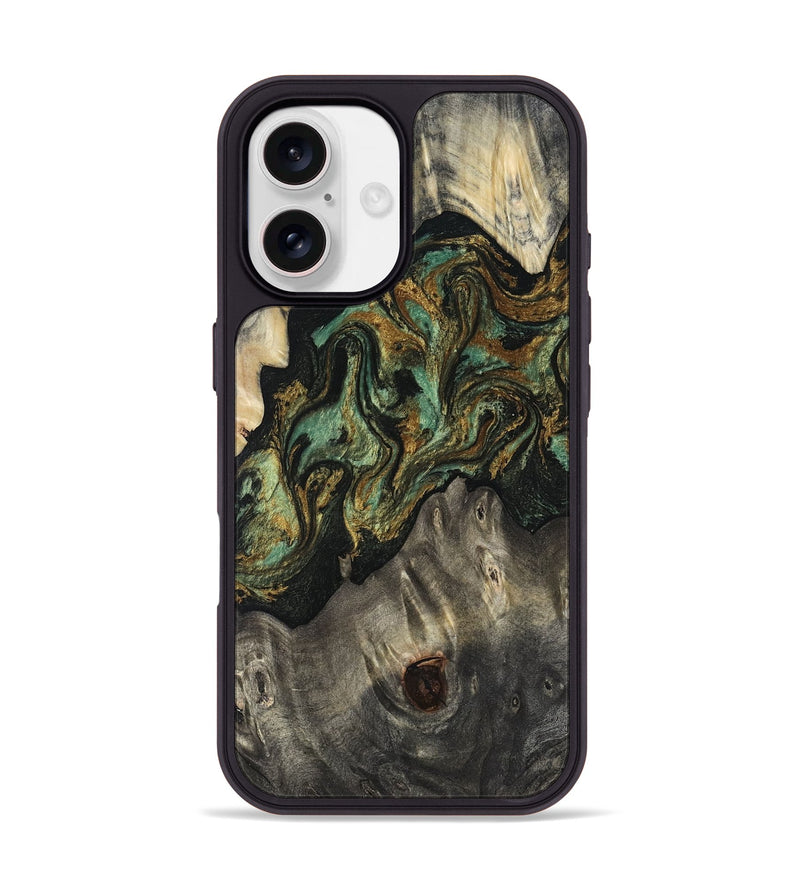 iPhone 17 Wood Phone Case - Rowen (Green, 817658)
