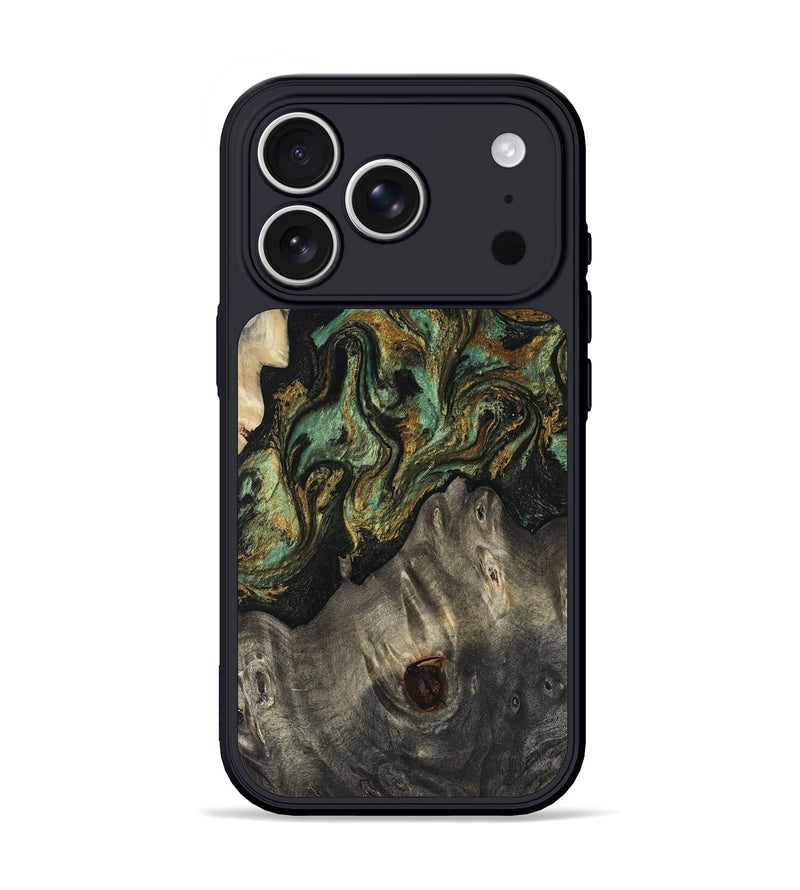 iPhone 17 Pro Wood Phone Case - Rowen (Green, 817658)