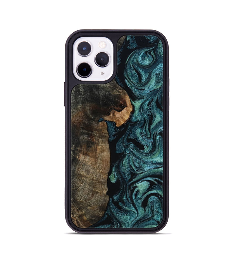 iPhone 11 Pro Wood Phone Case - Kristen (Green, 817659)