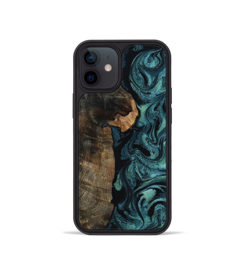 iPhone 12 mini Wood Phone Case - Kristen (Green, 817659)