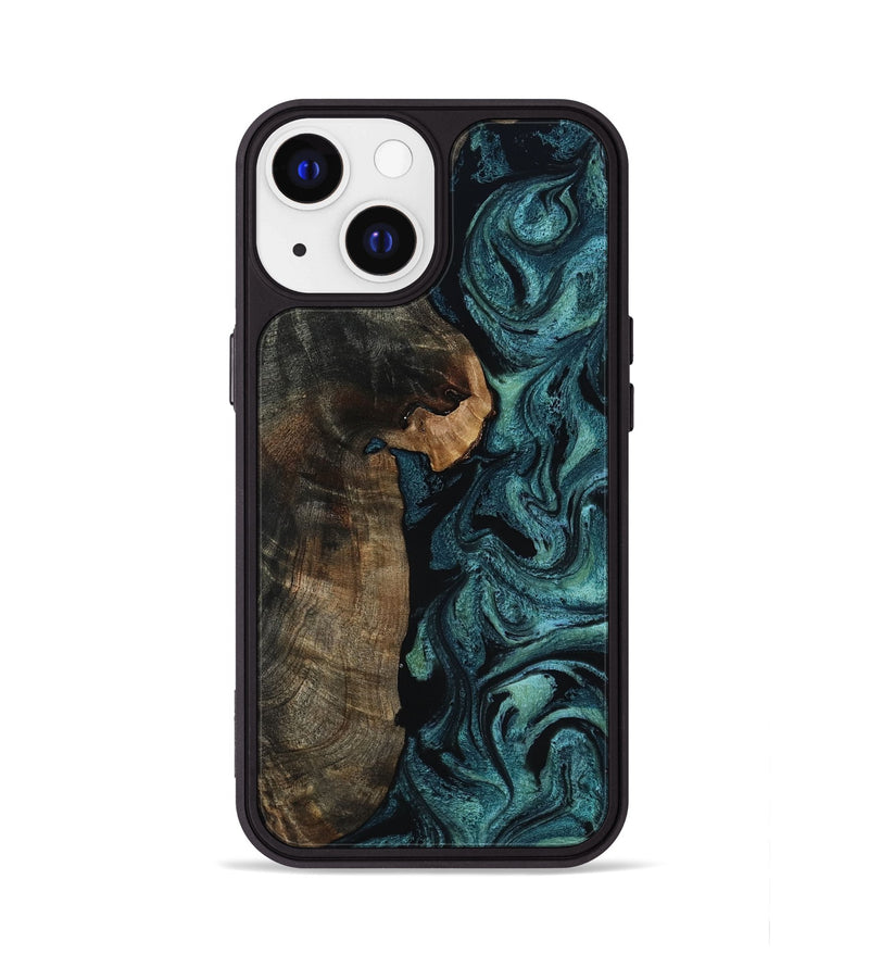 iPhone 13 Wood Phone Case - Kristen (Green, 817659)