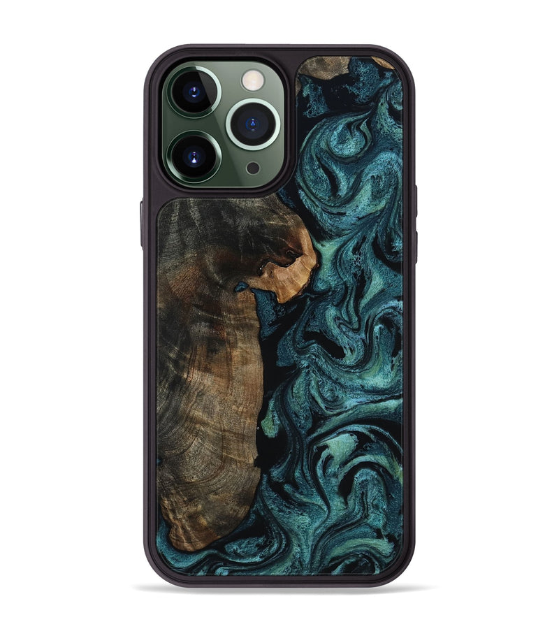 iPhone 13 Pro Max Wood Phone Case - Kristen (Green, 817659)