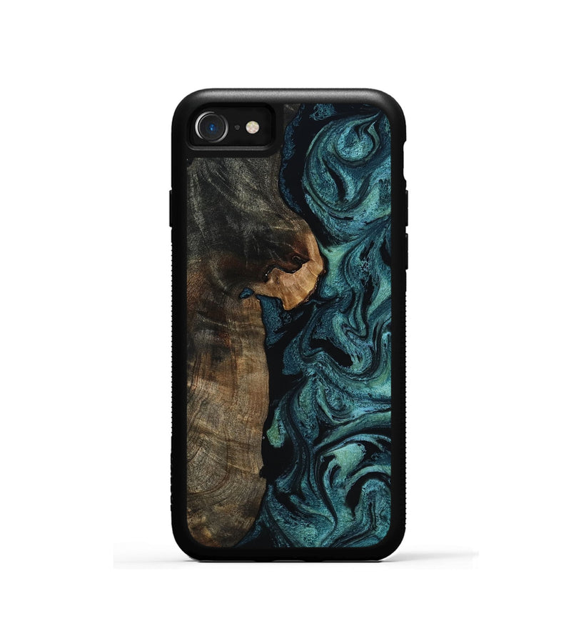 iPhone SE Wood Phone Case - Kristen (Green, 817659)