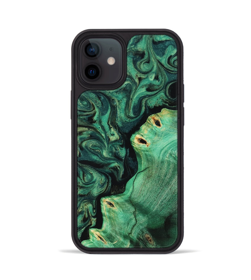 iPhone 12 Wood Phone Case - Magnus (Green, 817660)