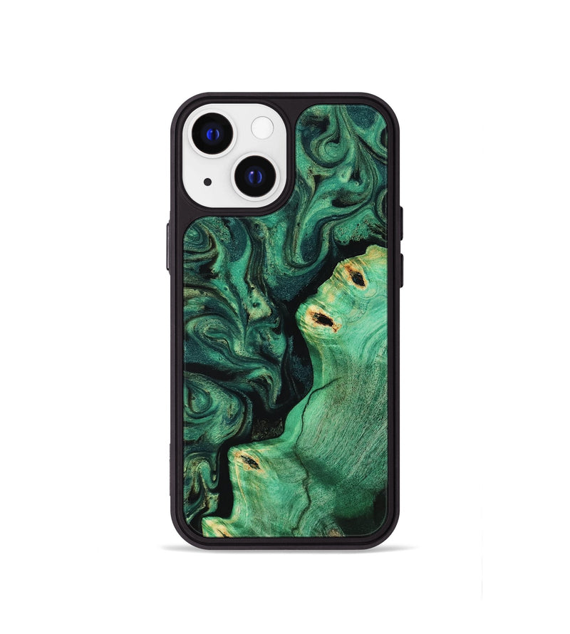 iPhone 13 mini Wood Phone Case - Magnus (Green, 817660)