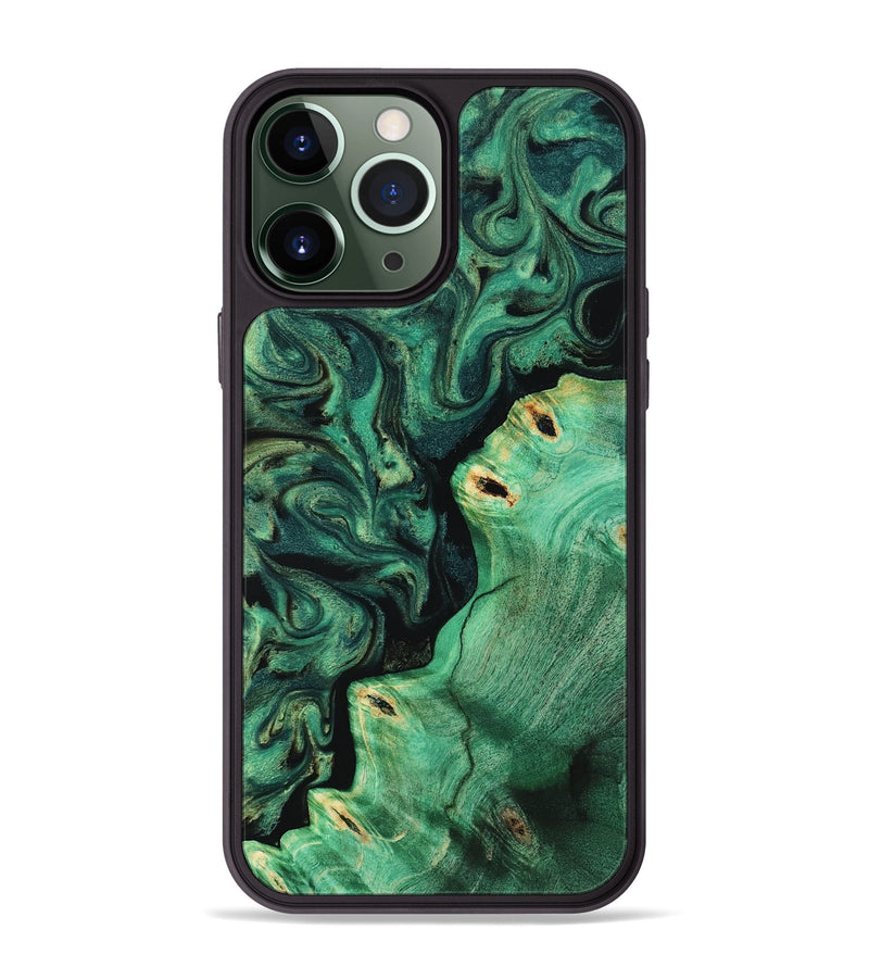 iPhone 13 Pro Max Wood Phone Case - Magnus (Green, 817660)