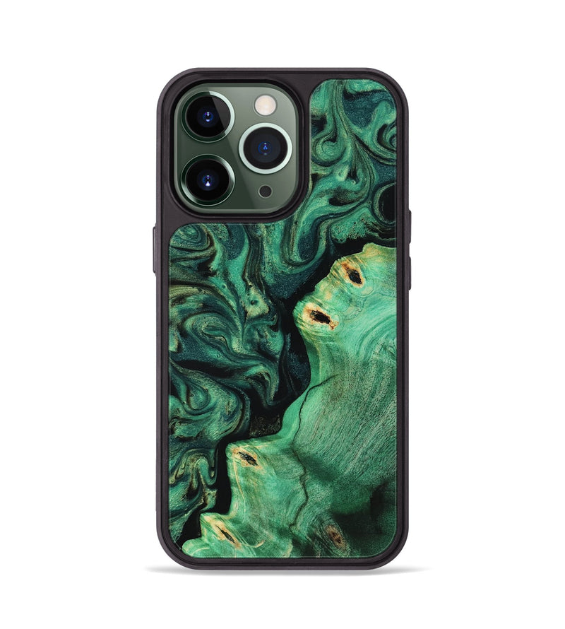 iPhone 13 Pro Wood Phone Case - Magnus (Green, 817660)