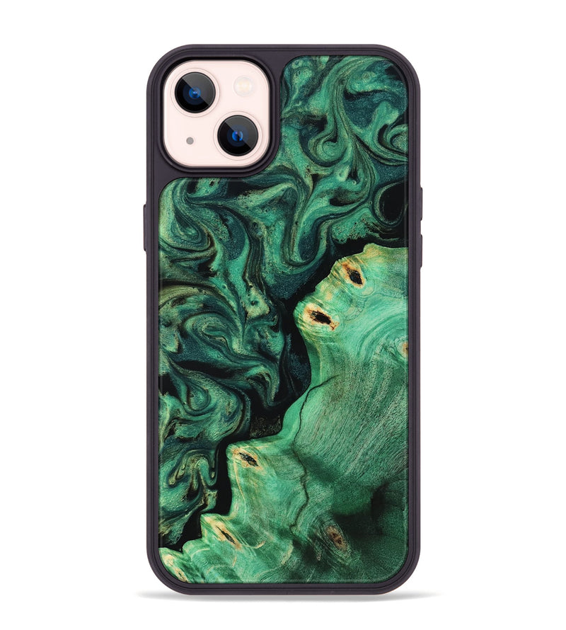 iPhone 14 Plus Wood Phone Case - Magnus (Green, 817660)
