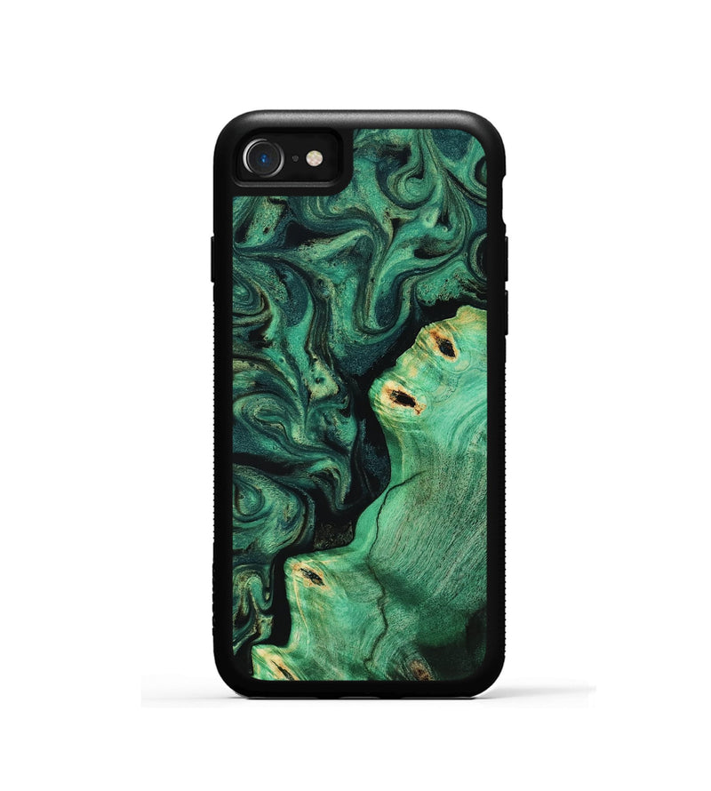 iPhone SE Wood Phone Case - Magnus (Green, 817660)