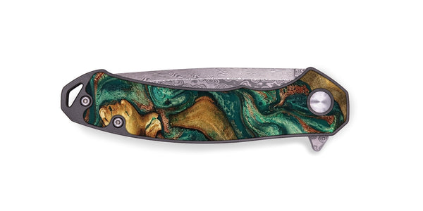 EDC Wood Pocket Knife - Jill (Green, 817661)