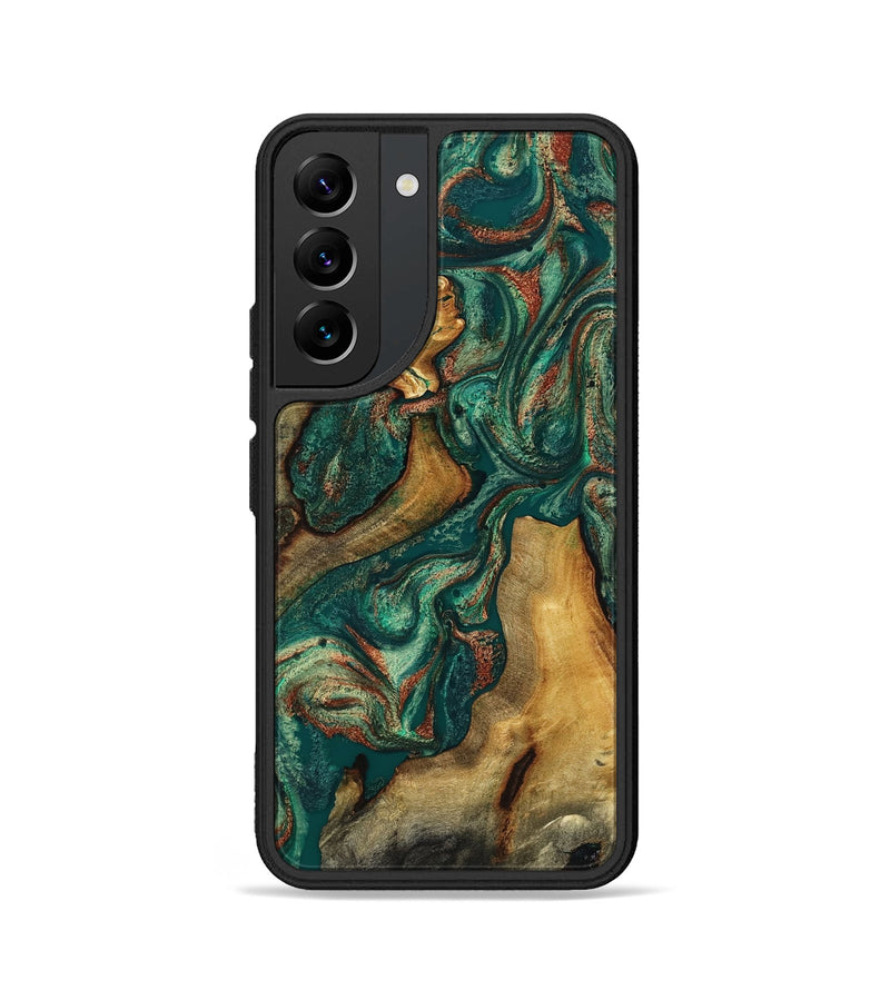 Galaxy S22 Wood Phone Case - Jill (Green, 817661)