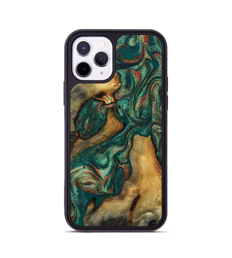 iPhone 11 Pro Wood Phone Case - Jill (Green, 817661)