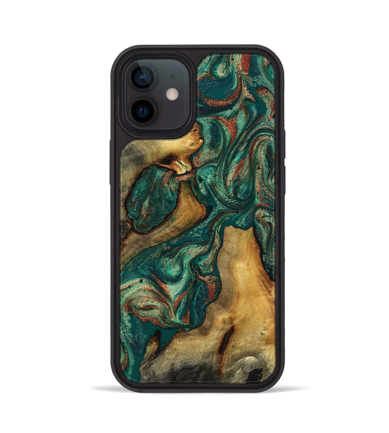 iPhone 12 Wood Phone Case - Jill (Green, 817661)