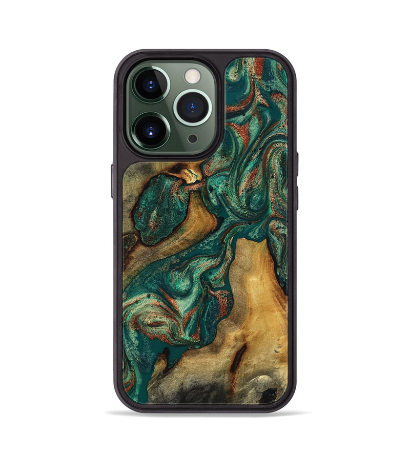 iPhone 13 Pro Wood Phone Case - Jill (Green, 817661)