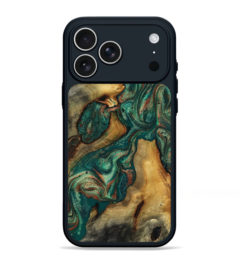 iPhone 17 Pro Max Wood Phone Case - Jill (Green, 817661)