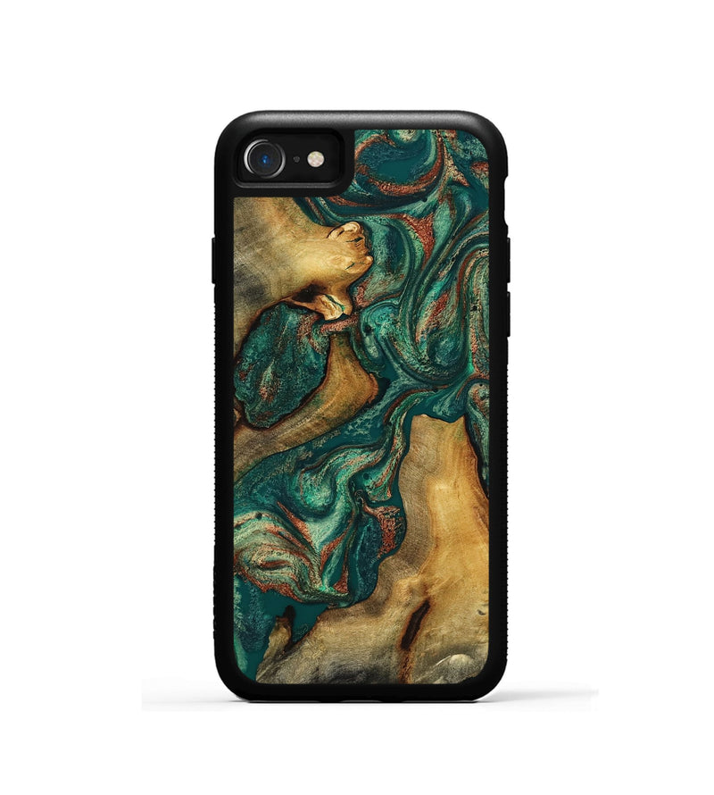iPhone SE Wood Phone Case - Jill (Green, 817661)