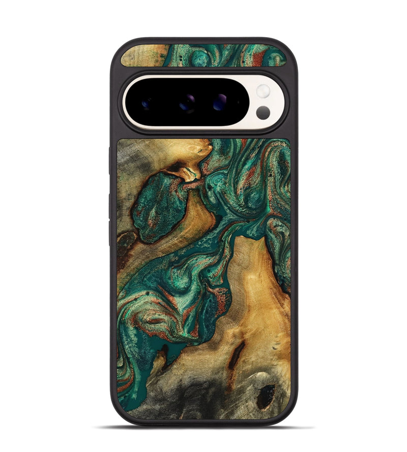 Pixel 9 Wood Phone Case - Jill (Green, 817661)