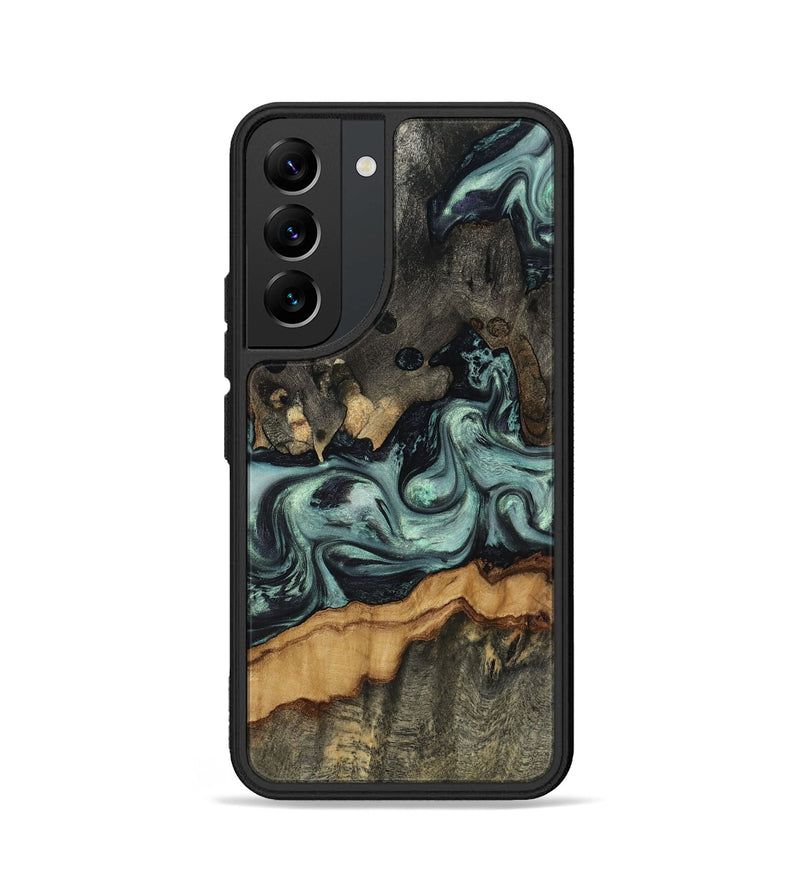 Galaxy S22 Wood Phone Case - Zaiden (Green, 817662)